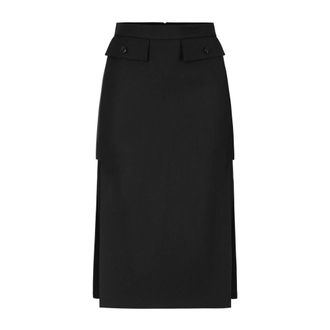 Elisabetta Franchi Dames, Rokken, Zwart, Maat: 2XL Wol