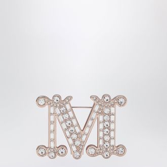 Max Mara Spilla Monogram con microcristalli in metallo