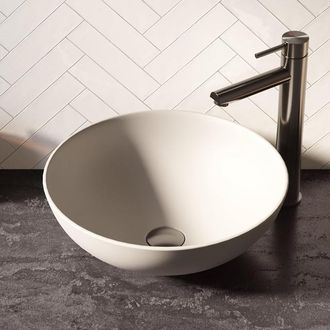 Marcel Breuer Bowl waskom - 40x40cm - rond - keramiek - mat wit