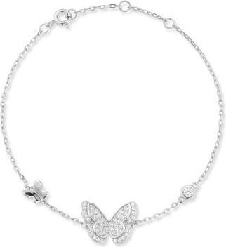 Glaze Jewelry Cubic Zirconia Butterfly Line Bracelet in Silver at Nordstrom Rack