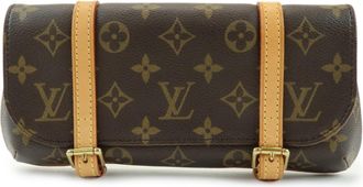 Louis Vuitton Marelle Waist Monogram Canvas Brown Canvas Handbag (Pre-Owned)