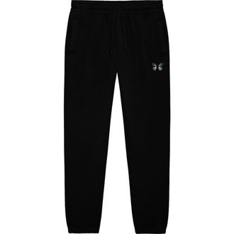 Dalix Womens Butterfly Heavy Weight Fleece Sweatpant Pant in Black at Nordstrom, Size Medium