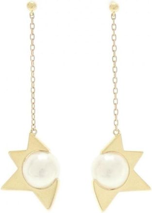 Tasaki yellow gold (18K) Drop Earrings (Pre-Owned)