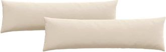 vidaXL Cojines De Sof&aacute; 2 Pcs Beige 145 X 40 Cm Tela Vidaxl
