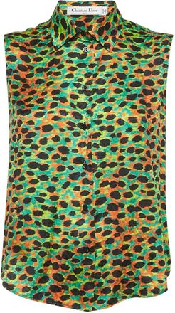 Dior Camicia smanicata - Verde