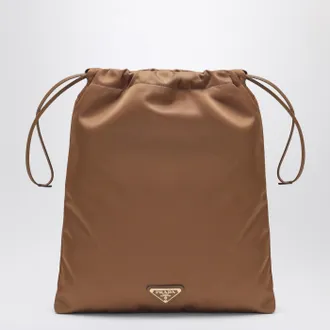 Prada Wish pouch in Brandy Re-Nylon