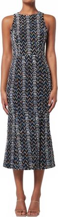 Elliatt Ada Midi Dress In Gray Multi