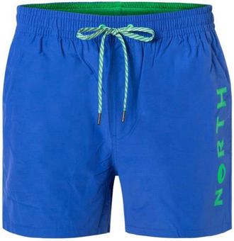 North Sails Blue Surf Beachwear met Vilten Logo Patch - Heren - Strandmode - Blauw - 2XL - Katoen - Badmode