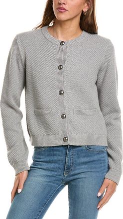 525 america Crewneck Textured Sweater Jacket