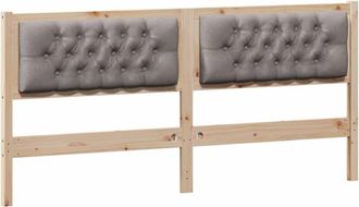 vidaXL Headboard Other Brown and taupe 180 cm Solid pine wood vidaXL