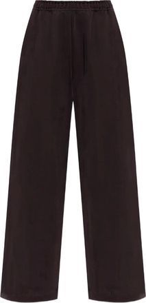 Lacoste Pantaloni con logo - Marrone