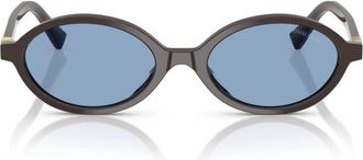 Miu Miu Stijlvolle zonnebril met 04Zs 22C60O - Dames - Zonnebrillen - Bruin - 50 MM - Accessoires
