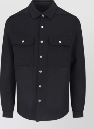 Rick Owens virgin wool single-breasted coat