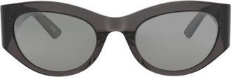Balenciaga 54mm Cat Eye Sunglasses in Grey Grey Silver at Nordstrom Rack