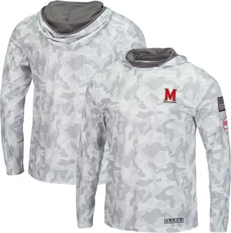 Colosseum Mens Colosseum Arctic Camo Maryland Terrapins OHT Military Appreciation Long Sleeve Hoodie Top at Nordstrom, Size Xx-Large