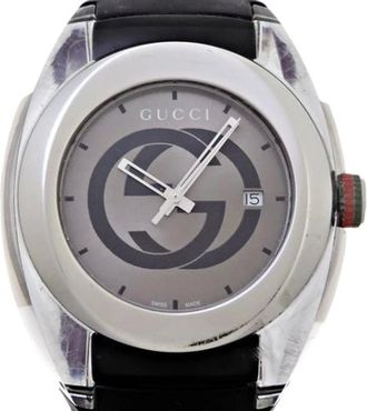 Gucci Pre-owned Watches, male, Gray, Size: ONE SIZE Pre-owned Sync Wristwatch