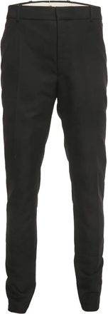 Alexander McQueen Pantaloni con ricamo - Nero