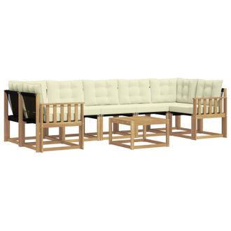 vidaXL Conjunto De Sof&aacute;s De Exterior Con Coj&iacute;n 8 Pcs Vidaxl