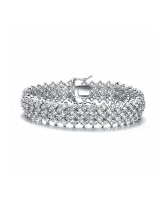 Genevive Silver Cz Bracelet