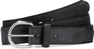 Justin Mens Classic Western Belt In Black