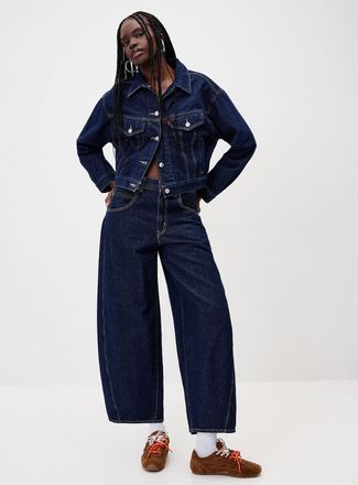 Levi's Womens Trucker 90s cropped jean jacket