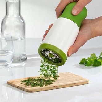 OEM Molinillo De Cilantro Y Especias, Manual, Acero Inoxidable, Verde, Molinillo Multifuncional Para Hierbas, Especias, Perejil, Frutas Y Verduras