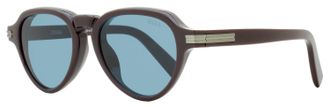Ermenegildo Zegna Mens Acetate Pilot Sunglasses EZ0252 48V Violet Must 51mm