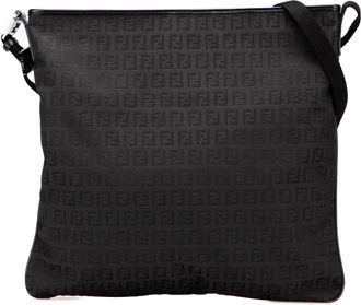 Fendi Pre-owned Womens Canvas Crossbody Adjustable Strap - Black Textile - One Size