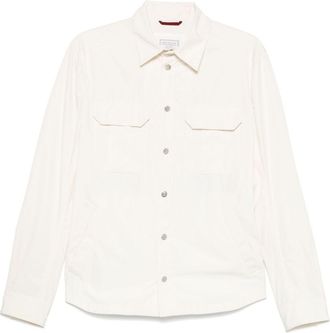 Brunello Cucinelli logo-buttons jacket - Neutrals