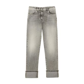 Twin-Set Actitude, Dames, Jeans, Grijs, Maat: W28 Katoen