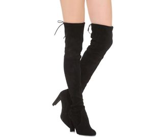 Stuart Weitzman Womens Highland Black Suede Over-the-knee Boot (40.5 / 10 M US)