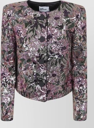 Self Portrait sequin cropped jacket