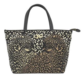 Ferragamo Pre-owned Ferragamo Nylon Leopard Print Double Gancini Tote Ladies 4U6RFEUX5ASY6EW8