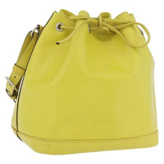 Louis Vuitton Petit Noe Handbag Epi Leather Green Leather Handbag (Pre-Owned)