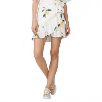 Rails Etienne Wrap Skirt In Lemon Print
