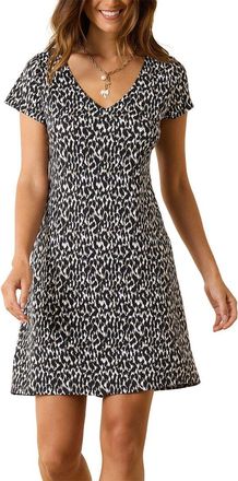 Tommy Bahama Darcy Chic Cheetah V-Neck Shift Dress
