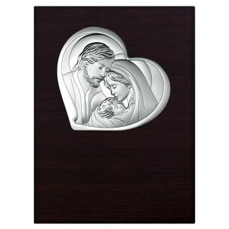 OEM Cuadro De La Sagrada Familia Panel Oscuro Moderno Plateado 11,5x15,5 Tama&ntilde;o: 11,5x15,5 Cm Sku: Bc6481