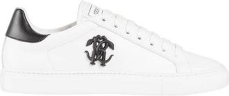 Roberto Cavalli Monogram Mirror Snake Sneakers, Brand Size 35 ( US Size 5 )