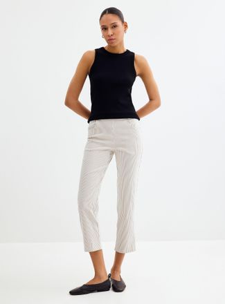 Hue Womens Seersucker striped legging