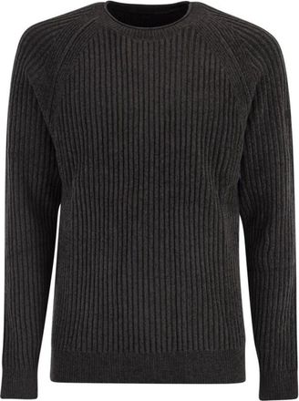 Roberto Ricci Design Monochrome Jersey - Heren - Ronde hals truien - Grijs - 2XL - Truien & Vesten
