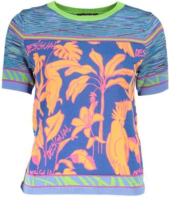 Desigual Tropisch gebreide pullover trui