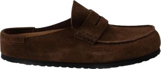 Birkenstock Naples Wrapped Smalle Pasvorm - Heren - Slip ons - Bruin - 36 EU - Leer - Schoenen