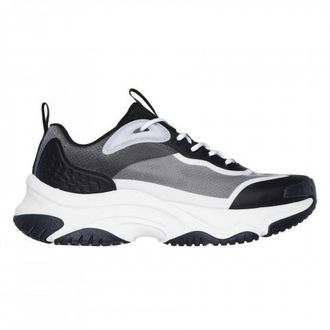 Skechers Moonhiker lage herensneakers (Wit, Zwart)