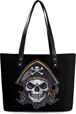 Generic Pirate Skull Tote Bags for Women Cute Shoulder Purses Handbags