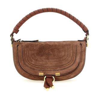 Chlo&eacute; Borsa a spalla Marcie in camoscio - - Bags - Donna - Marrone - ONE SIZE