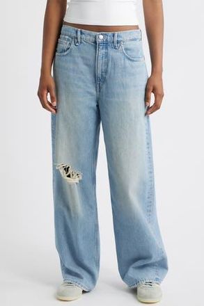 Good American Good Standard Baggy Jeans in Indigo886 at Nordstrom Rack, Size 12