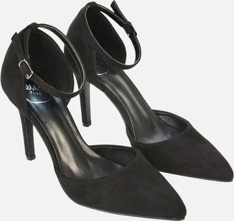 XY London Womens XY London Womens/Ladies Claire DOrsay Ankle Strap Stiletto Heel Court Shoes - Black - Size: 6