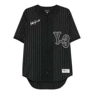 Yohji Yamamoto T-Shirts, male, Black, Size: S Elite 5 Baseball Shirt