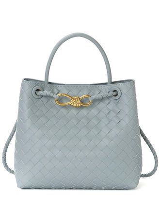 Tiffany & Fred Woven Leather Top Handle Bag