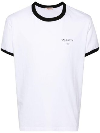 Tシャツ・カットソー VALENTINO WHITE COTTON BLEND T-SHIRT 5V0MG13AAE6_0BO-8_9ce18a89-